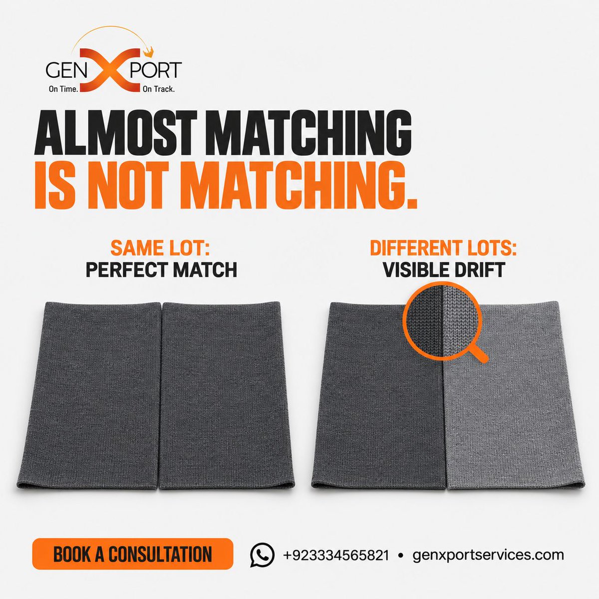genxport's tweet photo. Matching sets only work when the colors truly match. Same dye lot = better consistency and fewer returns.

#DyeLots #MatchingSets #ColorMatching #QualityControl https://t.co/AOkI7ruJ63