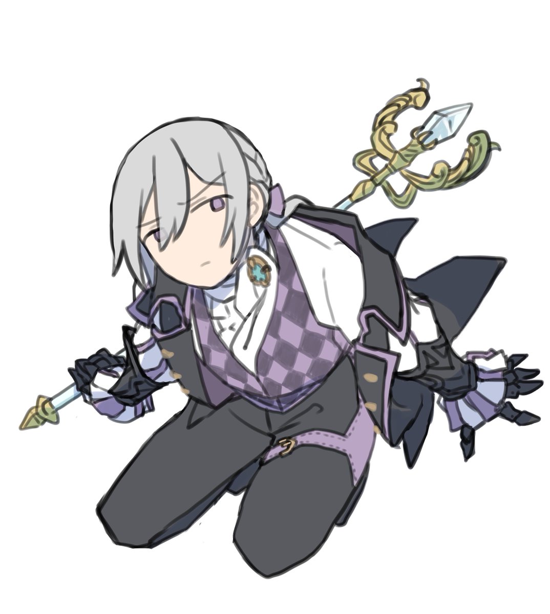 kiTa29man's tweet photo. ジョの絵溜まったから載せに来た、いつもムッとしてるなぁと思うたから頬染めといた。 https://t.co/40hSoEOx1q