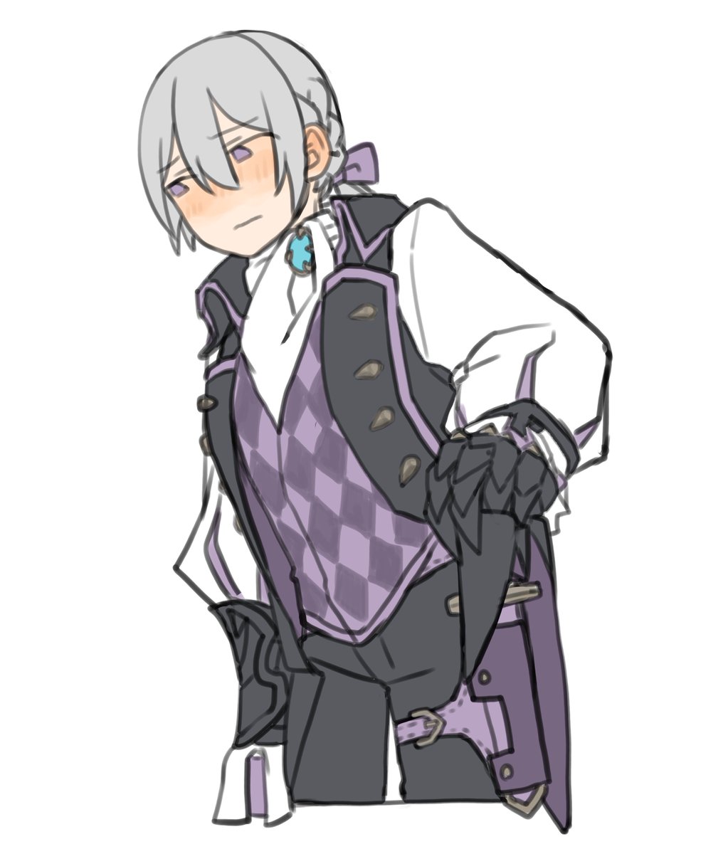 kiTa29man's tweet photo. ジョの絵溜まったから載せに来た、いつもムッとしてるなぁと思うたから頬染めといた。 https://t.co/40hSoEOx1q