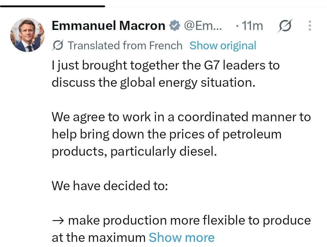 DrEliDavid's tweet photo. The same @EmmanuelMacron who posts 10 times a day against Israel, is completely silent when his own country is burning.

Not a single post about the riots. This is his only post today 👇 https://t.co/JzZBfoOL23
