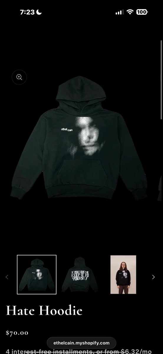 juandominoes's tweet photo. Secured my ethel cain hoodie happy friday😍😍😍😍 https://t.co/qbt5QRDCka