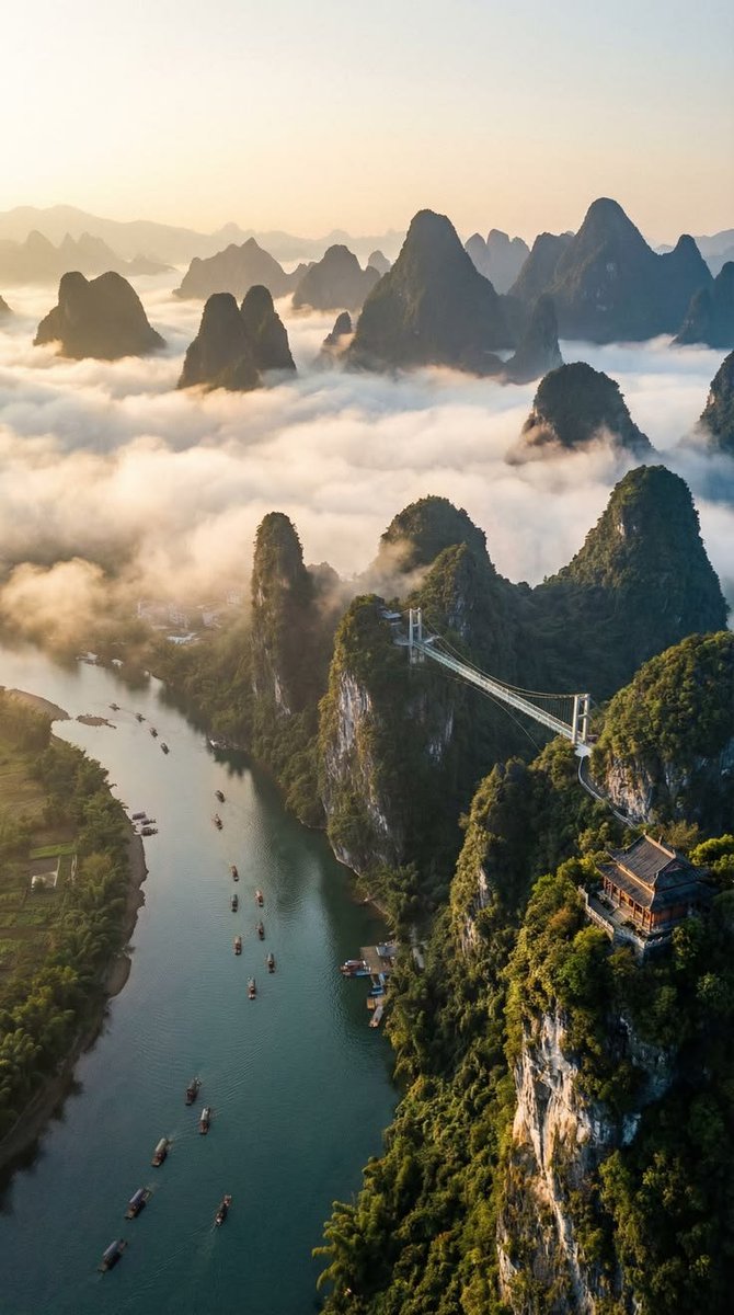 onllycutestuff's tweet photo. Li River, China https://t.co/DZFMFRVRuw