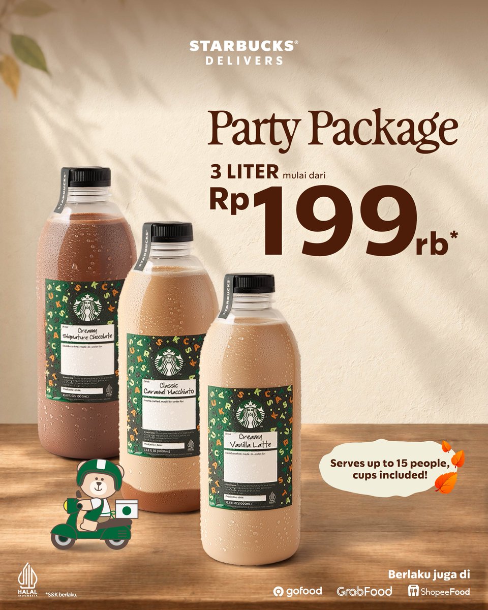 SbuxIndonesia's tweet photo. Got any Saturday plans? Make sure it starts with a little self-reward! 💆‍♀️☕️

Waktunya recharge energi kamu di Starbucks sambil weekly catch-up bareng orang-orang terdekat, ditemenin FREE Tall Beverage setiap jajan makanan atau minuman min. Rp 100rb pakai BCA. 💚

Syarat & Ketentuan:
• Min. pembelian Rp 100rb untuk makanan & minuman  
• Berlaku untuk full payment dengan BCA (Kartu Kredit, QRIS BCA Mobile/myBCA/Sakuku, Paylater BCA, & EDC BCA)  
• Free Tall Beverage berlaku untuk minuman dengan harga lebih rendah  
• Tidak berlaku untuk Reserve Beverage, Ice Cream Beverage, Manual Brew, & special price beverage  
• Tidak termasuk add-on & tidak dapat digabungkan dengan promo lainnya  
• Member Starbucks Rewards tetap bisa collect Stars dengan scan barcode di aplikasi  

We’ll see you at your favorite store! 👋🏻✨