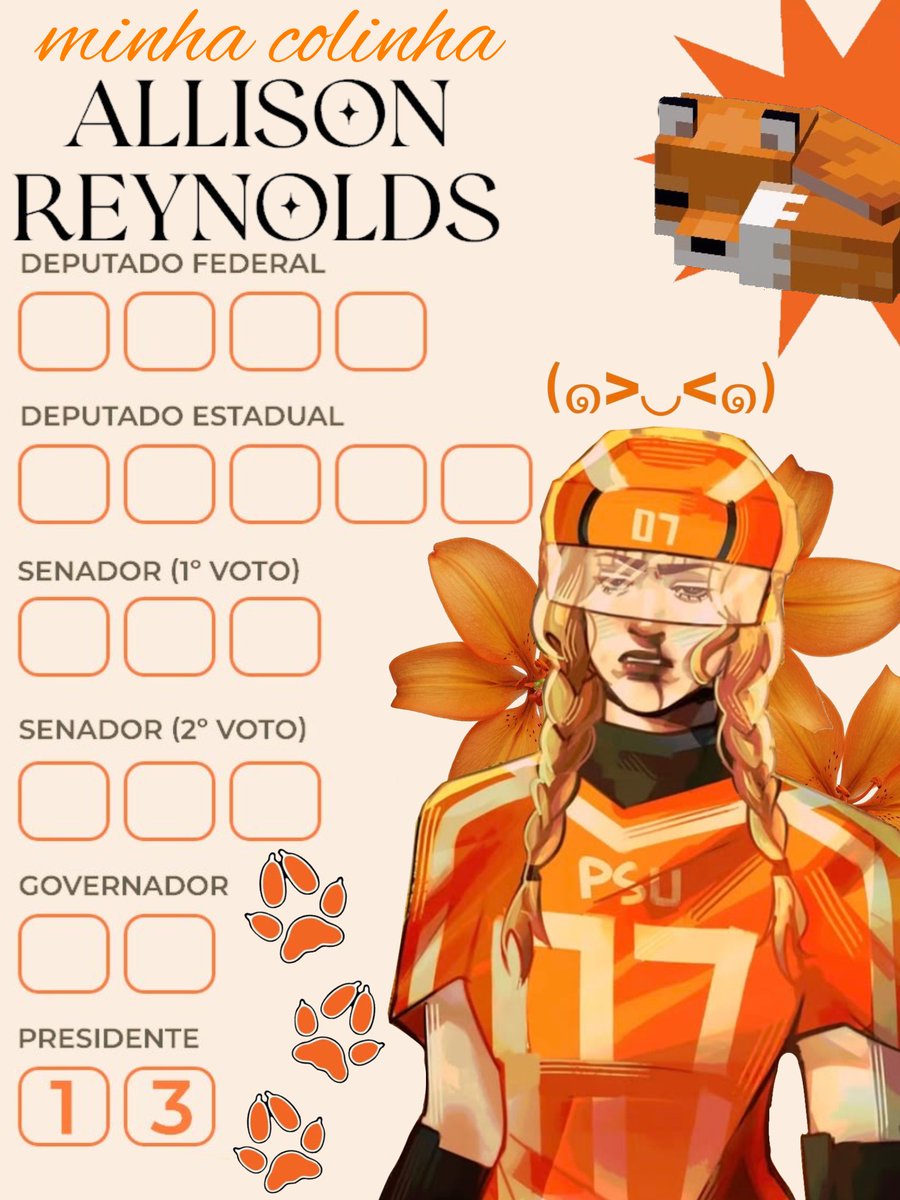acervoreynolds's tweet photo. Demorou mas veio!! Vote consciente 🧡 https://t.co/jgJOFW6EyU