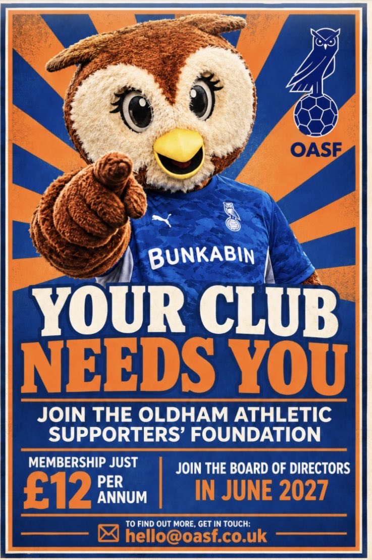 _OASF's tweet photo. Make your voice heard and join @_OASF today by signing up at https://t.co/t3lsMYwJj6. We’ll also be looking for new directors to join our board in June 2027. #oafc https://t.co/6ywvMKFqT1