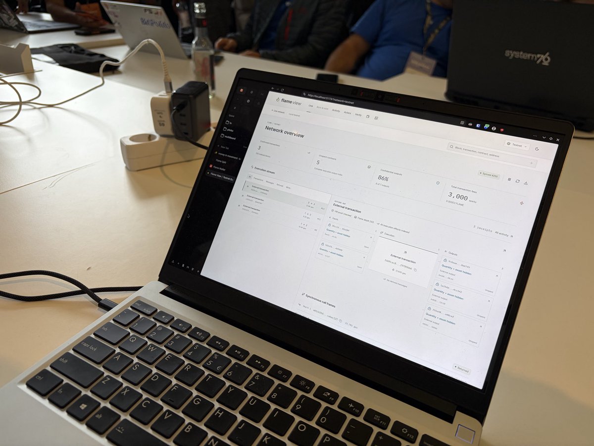 oleganza's tweet photo. People are building on Flame already! Chain explorer, smart contract studio, wallets and visualizers. #btcpp https://t.co/IGQ2fVhUTx