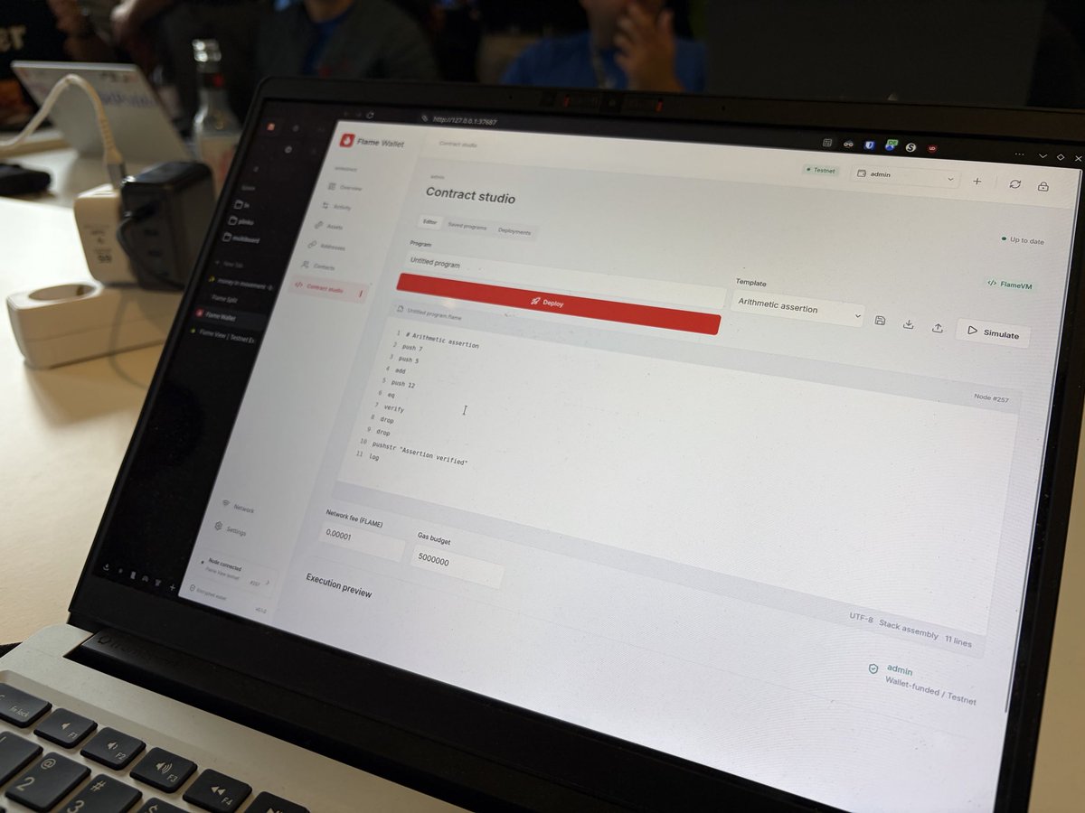 oleganza's tweet photo. People are building on Flame already! Chain explorer, smart contract studio, wallets and visualizers. #btcpp https://t.co/IGQ2fVhUTx