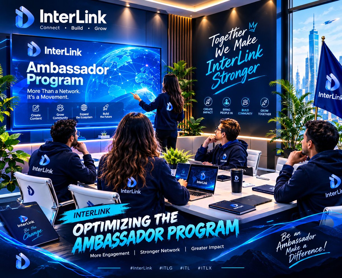 smkhan2020's tweet photo. π Great communities are built by great ambassadors. π
Every idea shared, every connection made, and every voice raised helps shape the future of InterLink. Together, we're creating a stronger ecosystem.
Connect. Build. Grow. π
#InterLink #ITLG #ITL #ITLX #AmbassadorProgram https://t.co/gYB9GFYNx5