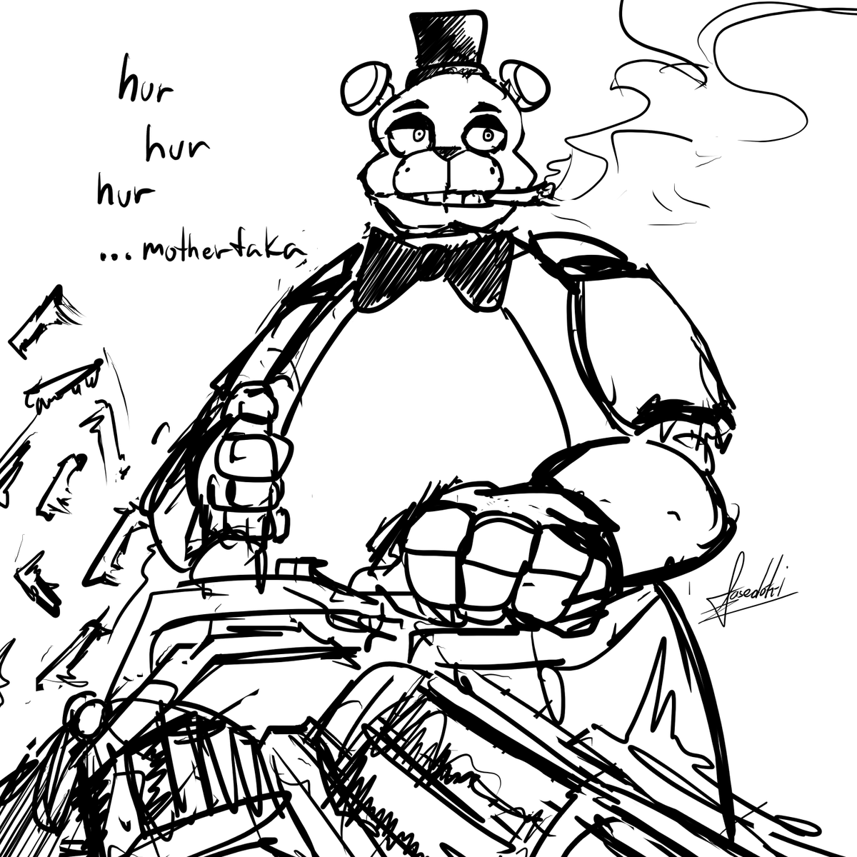 fasedoki's tweet photo. "freddy fazbear has been deployed" https://t.co/IHp8emxXbS
