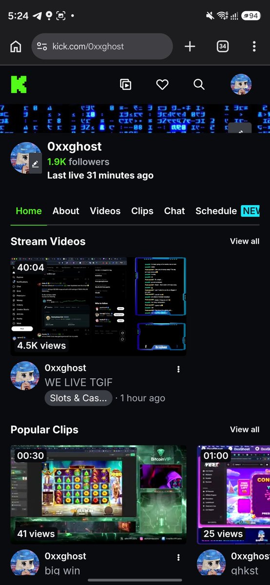 0xxghost's tweet photo. Yoo TFUCK hahaa..these numbers better be added to my analytics.

First stream on @kick in ages.

We back..
y'all go follow....
More to come......

Active and open to sponsors, Casino or whatever.

Chads help me RT. https://t.co/F9NZfdVA05