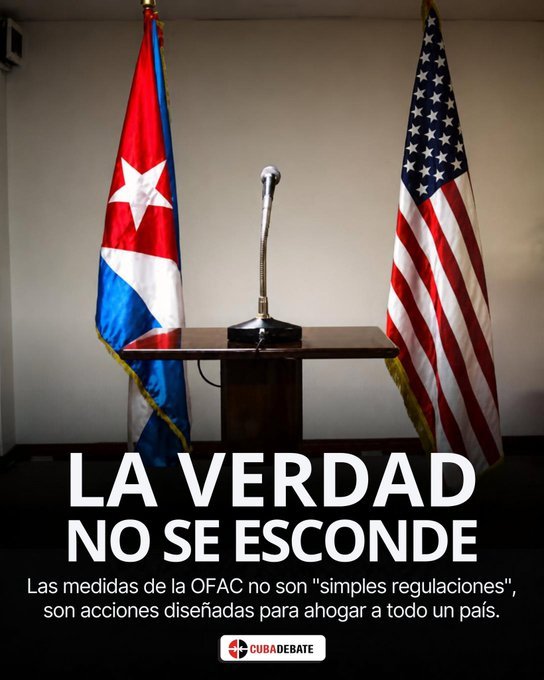 GEIC_DICE's tweet photo. Las nuevas sanciones de EE.UU contra el pueblo cubano recrudecen el bloqueo e intentan frenar las transformaciones económicas y sociales que hoy avanzan en el país. 
#Cuba 🇨🇺continúa apostando por el desarrollo, la justicia social y la defensa de su soberanía.
#SomosGEIC https://t.co/ferMCBIj3W
