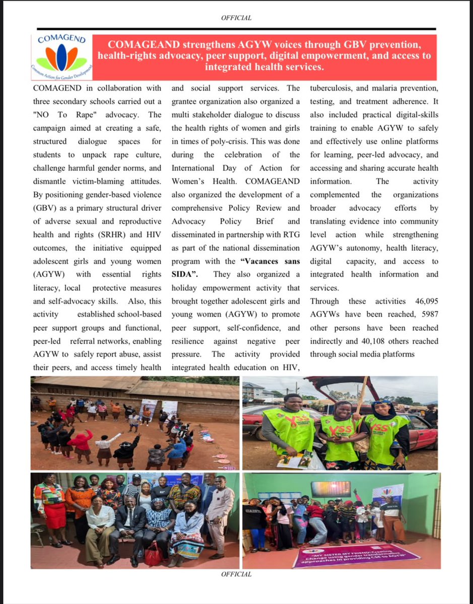 ActionGender's tweet photo. True #community wellbex starts wen every entity unites as 1⃣ body 4⃣ a single #mission. 
2⃣ achieve lastx change, we live by a non-negotiable rule “Nothx 4⃣ us w/out us.”
Here is a look at our latest quarterly impact &amp; our contribution 2⃣ dis vital movement. 
@HerVoiceFund https://t.co/VY0ATtUsTd