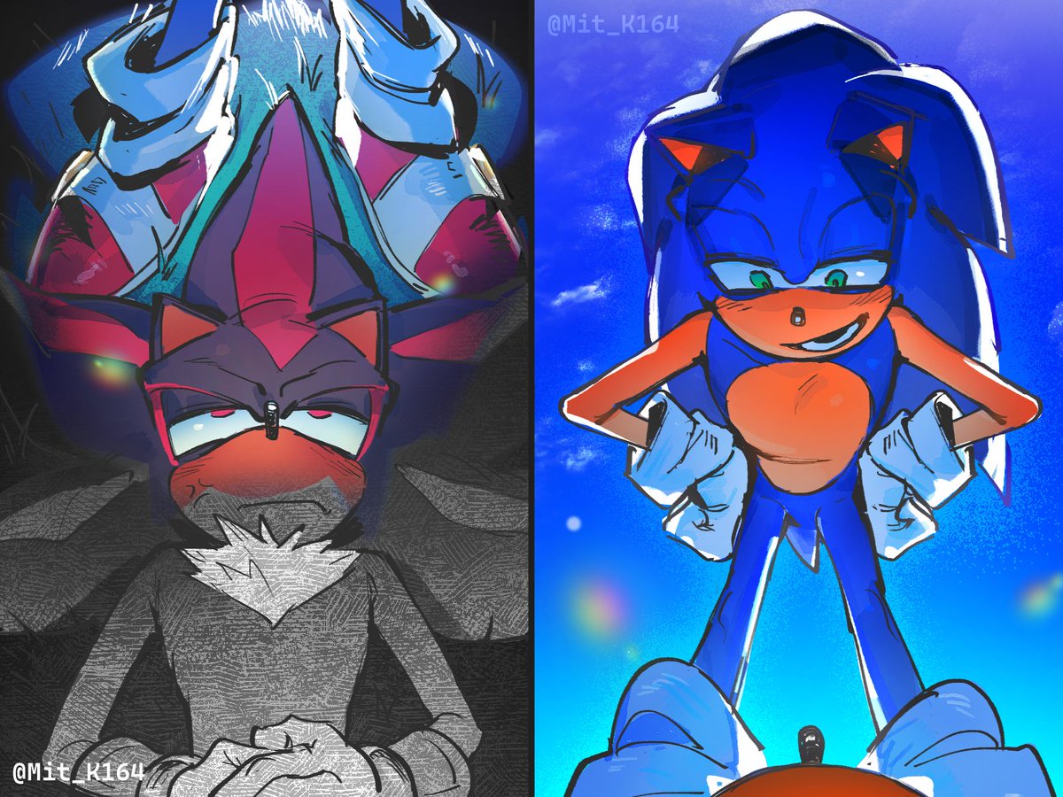 Mit_K164's tweet photo. The world becomes brighter☀️🖤💙
#sonadow #sonicthehedgehog #shadowthehedgehog https://t.co/BrD0Ka6ntY