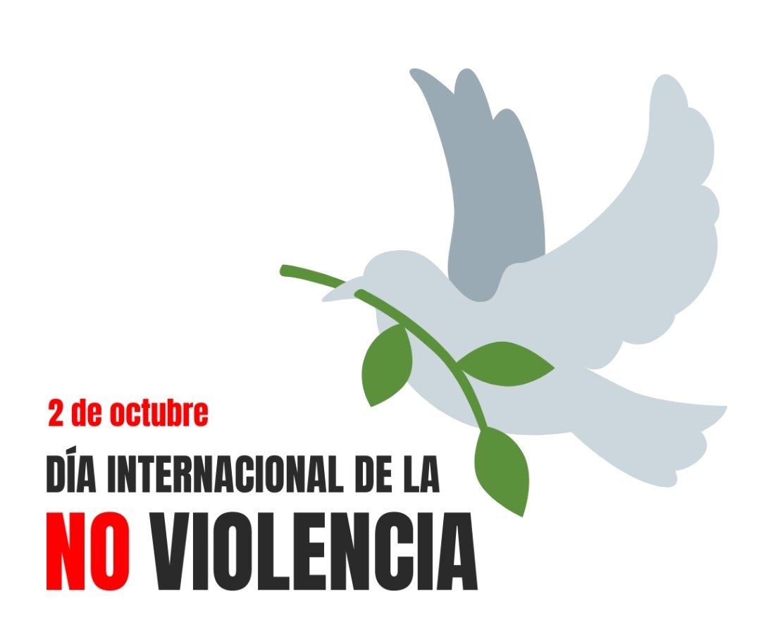RocioAgVargas's tweet photo. No podemos hablar de paz si seguimos destruyendo nuestro entorno y violentándonos entre nosotros. Hoy 2 de octubre  Día de la No Violencia, es un recordatorio urgente para la humanidad, la verdadera fuerza está en proteger la vida humana, respetar la diversidad y defender el medio ambiente. Cambiemos la hostilidad por empatía.

"La no violencia es la mayor fuerza a disposición de la humanidad. Es más poderosa que el arma de destrucción más poderosa concebida por el ingenio del hombre" Mahatma Gandhi