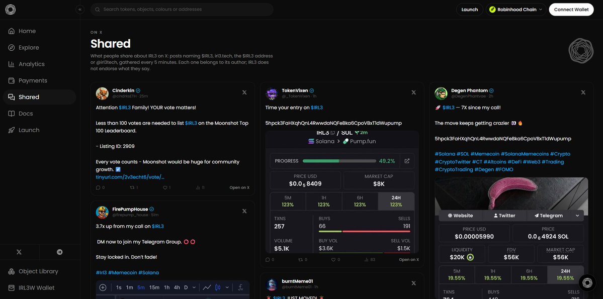 irl3tech's tweet photo. A small update on what is next. You can now see every tweet about solana:5hpck3FaHXqhQnL4RwwdaNQFeBka6CpoVBxT1dWupump here, updating continuously. And we have plans for this too. https://t.co/rpLf8fErtG https://t.co/ARI41oVM99