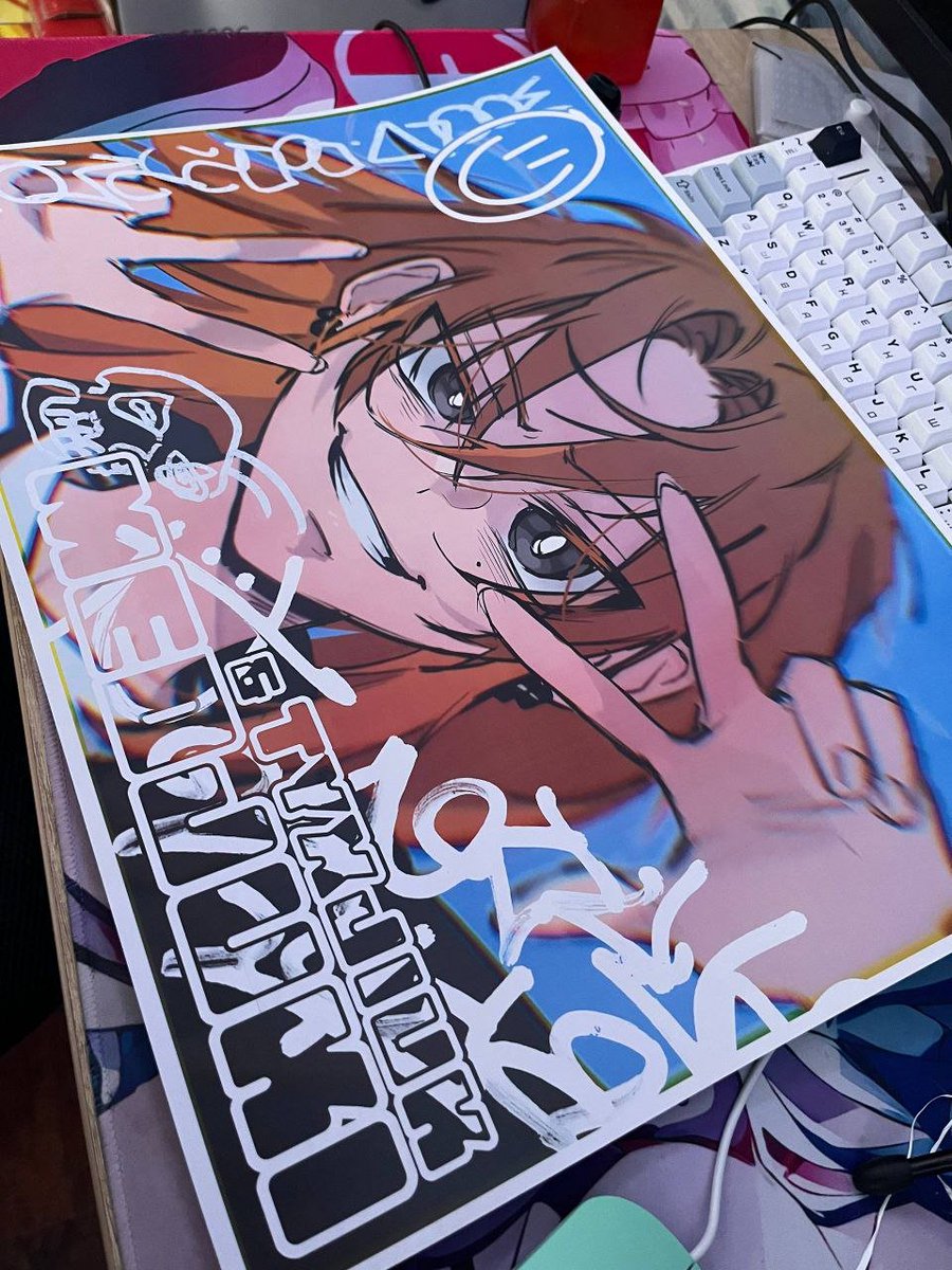 Soch0k's tweet photo. @Charlottevt123 Oh yes, I can share my favorite! I drew and made some cool posters for my friend! (๑ↀᆺↀ๑) https://t.co/WVhrSgznnF
