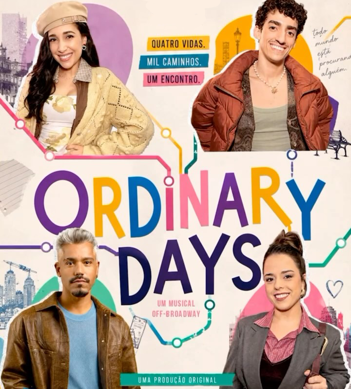 areviewmusical's tweet photo. 'Ordinary Days', um musical do Off-Broadway, chega ao Teatro Ruth Escobar (SP) em novembro.

Na trama, as vidas comuns de Claire, Jason, Warren e Deb acabam se cruzando e se conectando enquanto buscam por amor, felicidade e propósito em Nova York.

Ingressos a partir de R$ 40, via Ticketmaster.