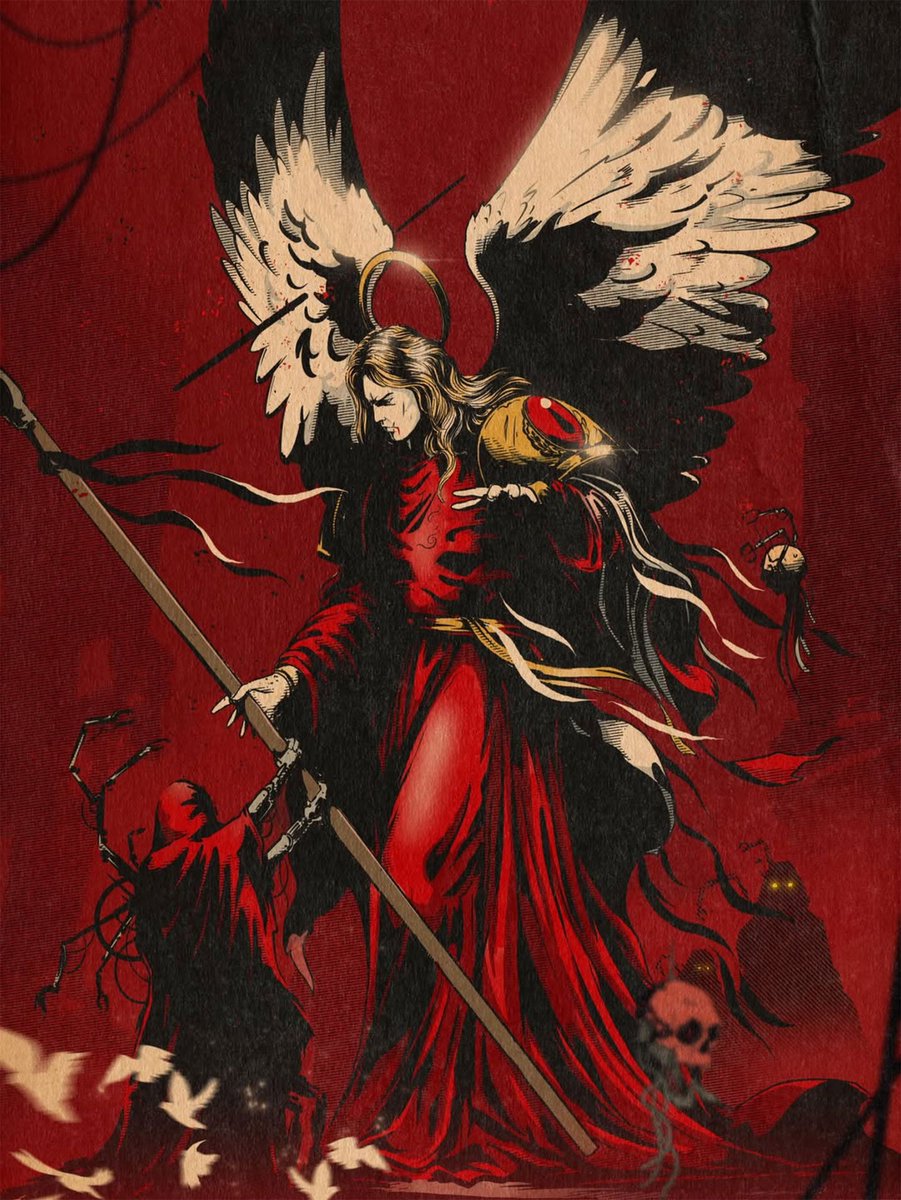 40KEternityGate's tweet photo. The Great Angel by Grimdark
(grimdarkcomics)
https://t.co/9u4yEyHm0P

#BloodAngels #AdeptusAstartes #SpaceMarines #AdeptusMechanicus #AdMech #ImperiumOfMan #Primarchs #Sanguinius #TheGreatAngel #TechPriests  #WarhammerArt #Warhammer #Warhammer40K #40K https://t.co/K8xj5ML7TK