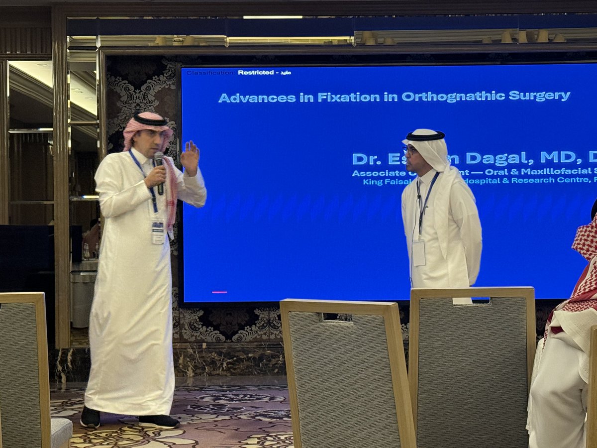 hadeel_alaathal's tweet photo. Attending the 5th Masterclass of Orthognathic Surgery. All the thanks to Dr. @nasseromfs for the work he puts to continue these amazing meetings, and of course to all speakers.

#SaudiOrthodent #SaudiSocietyOMS https://t.co/hvC76fG3Ds