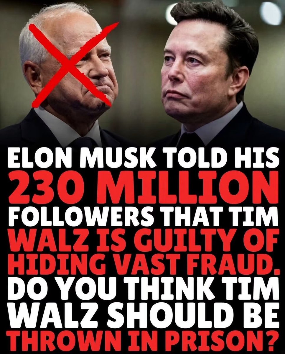 JBMAGA03's tweet photo. How many of you think that Walz should be in prison? ✋ https://t.co/SCvOFjiWlR
