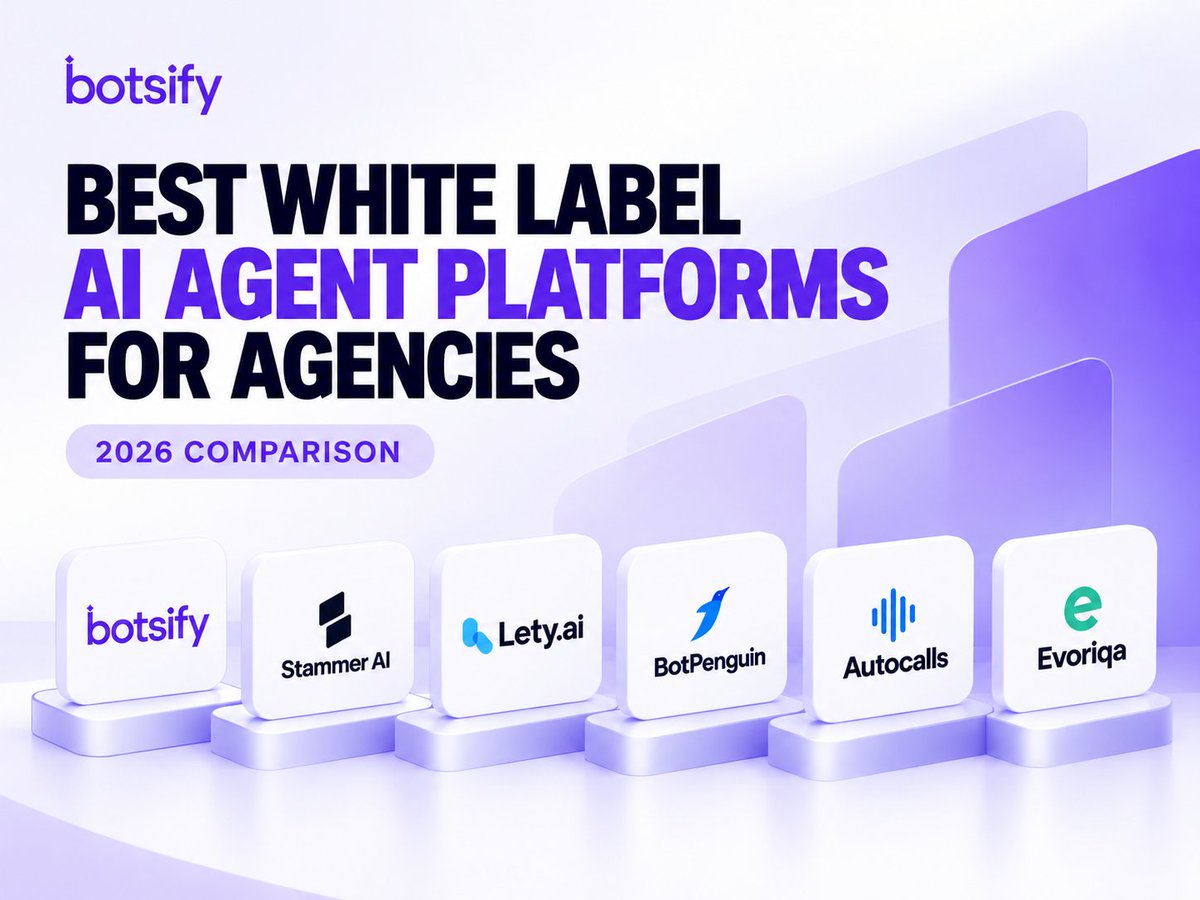 botsify_app's tweet photo. White-label AI is more than removing a logo.
Agencies also need client workspaces, billing control, integrations, channel coverage, and room to scale.
We compared 6 platforms specifically for agency use in 2026.
Full comparison in the reply.
#WhiteLabelAI #AIAgents https://t.co/f64wR4wtRF