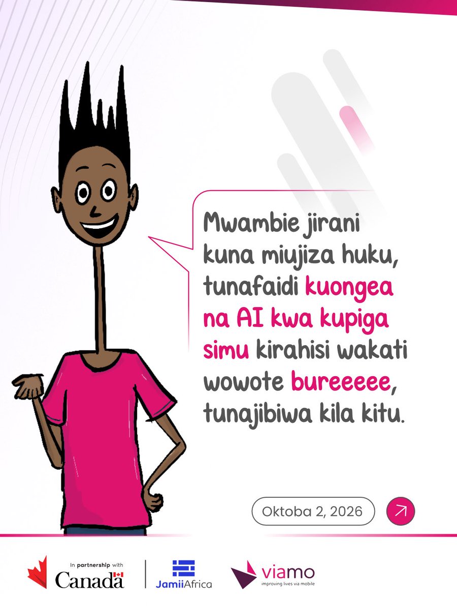 JamiiForums's tweet photo. Umeshajaribu kuongea na AVA? Kama bado piga sasa namba 0901760321 kisha fuata maelekezo ili kuzungumza na AVA ufurahie huduma hii.

Zaidi https://t.co/osjDKa58oS

#JamiiForums #OngeaNaAVA #MuulizeAVA #MshirikisheAVA https://t.co/sRRkOcpKtH