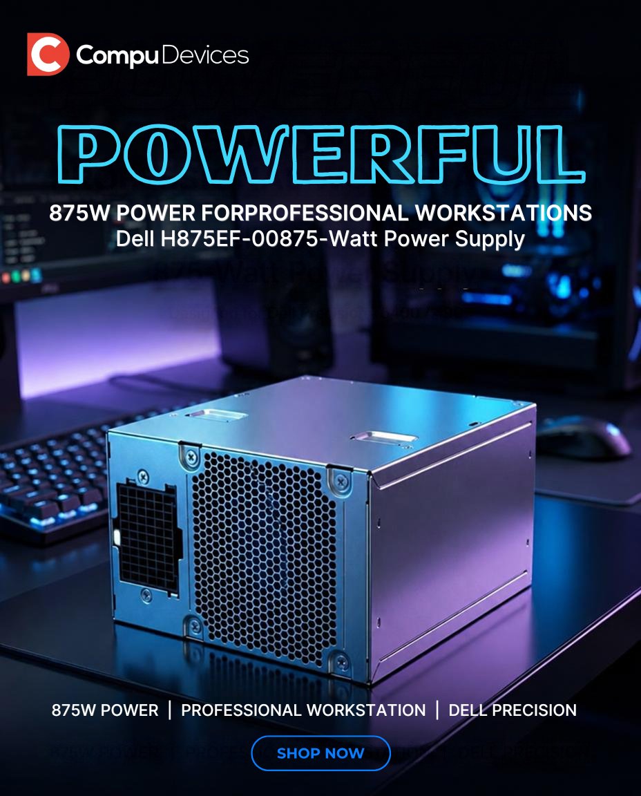 CompuDevices's tweet photo. 875W of Pure Workstation Power.
Upgrade your setup with the Dell H875EF-00 PSU built for heavy-duty reliability and peak performance on Dell Precision T5400 & 490 systems.
https://t.co/KLgjAbC7e5
#DellPrecision #PowerSupply #WorkstationSetup #TechHardware #Dell https://t.co/hH5uWloCAG