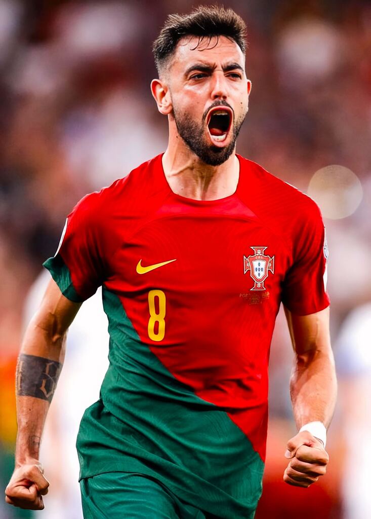 PolymarketFC's tweet photo. 🚨JUST IN: Bruno Fernandes created MORE CHANCES (5) vs. Denmark than his WHOLE World Cup (4).

Portugal’s new captain stepped up. https://t.co/dhobSl4XPU
