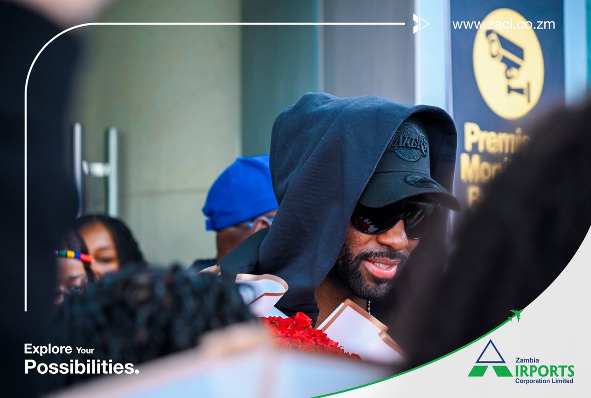 ZambiaAirports's tweet photo. A warm Zambian welcome to @jasonderulo! Weโre thrilled to have you pass through the #GatewayToPossibilities. We wish you an incredible weekend as you perform at the @StanbicMusic Fest and an enjoyable stay!
#KeepFlying #ZambiaMovesYou https://t.co/o6ZFmYvv0H