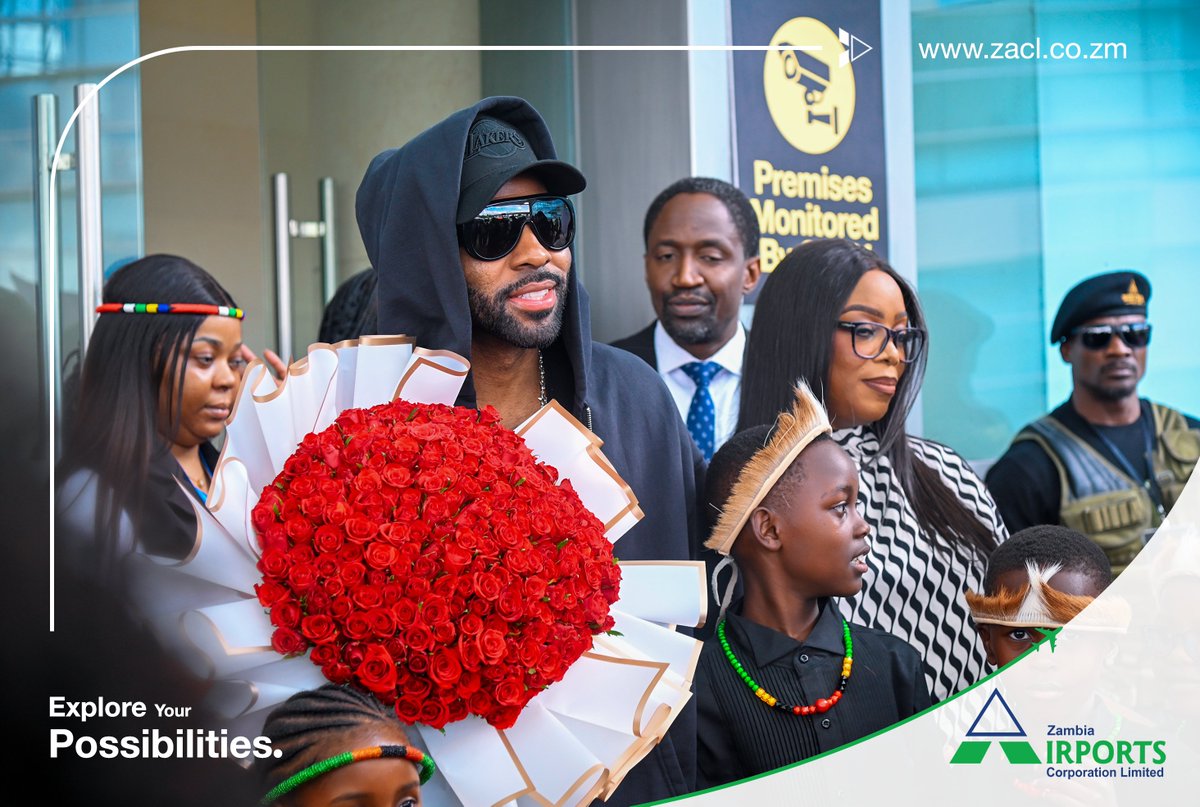 ZambiaAirports's tweet photo. A warm Zambian welcome to @jasonderulo! Weโre thrilled to have you pass through the #GatewayToPossibilities. We wish you an incredible weekend as you perform at the @StanbicMusic Fest and an enjoyable stay!
#KeepFlying #ZambiaMovesYou https://t.co/o6ZFmYvv0H