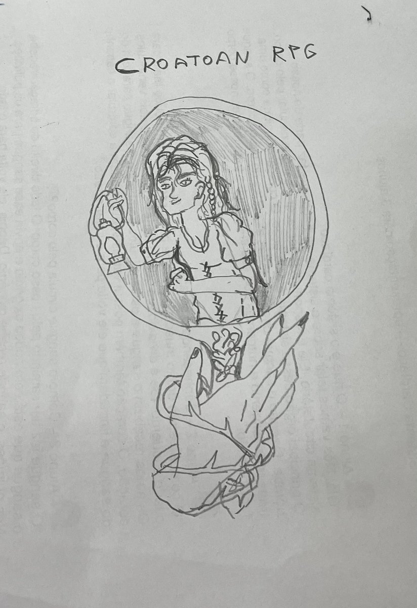 AmandaFDraco's tweet photo. Dia 4 - Medieval #RPGtober
Paula vendo sua antepassada Magda! Paula enraizada sem saber!
#CroatoanRPG #RpgDaComunidade https://t.co/RTP6646MfL