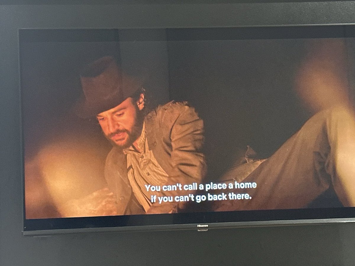 queencastles777's tweet photo. Watching East of Eden on Netflix.. Adam said, “You can’t call a place a home if you can’t go back there.”

Felt like annotating his mouth 😂

Who else watched the first few episodes? Whats your take? #booktwt