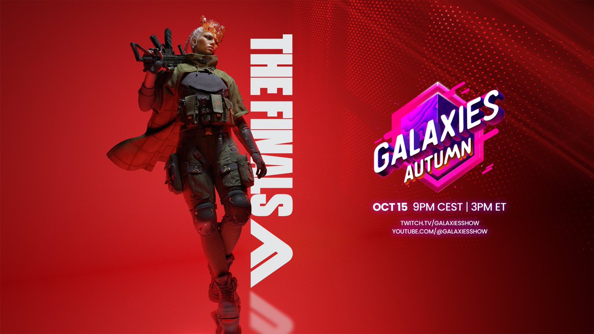 reachthefinals's tweet photo. PRIME TIME is coming!
Join us on October 15, 9 PM CEST/3 PM EDT at the Galaxies Showcase for a first look at the new gameplay trailer for our upcoming season! 🤩
But not to worry: we still have plenty to reveal until then! Stay tuned for more PRIME TIME 🔥 https://t.co/Oj80LaQi4W