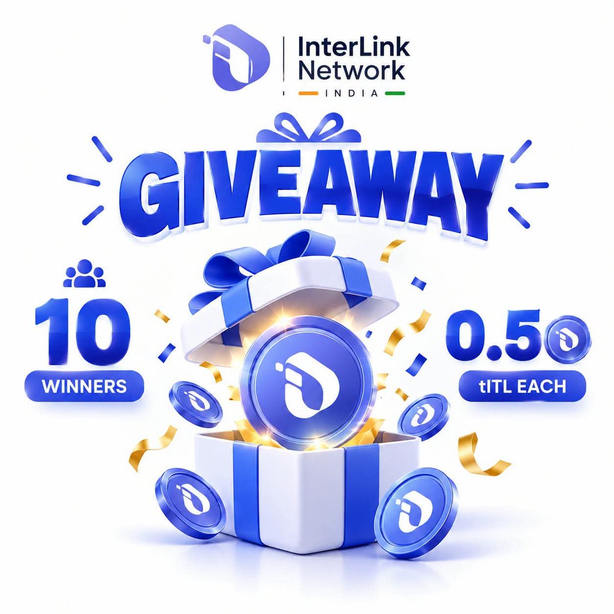 Pravalikajbea's tweet photo. 🎁 INTERLINK INDIA GIVEAWAY

We’re giving away 0.5 tITL  @interlinklabsas

#InterLink #ITL #ITLG #ITLX https://t.co/C1TtOHwlHn