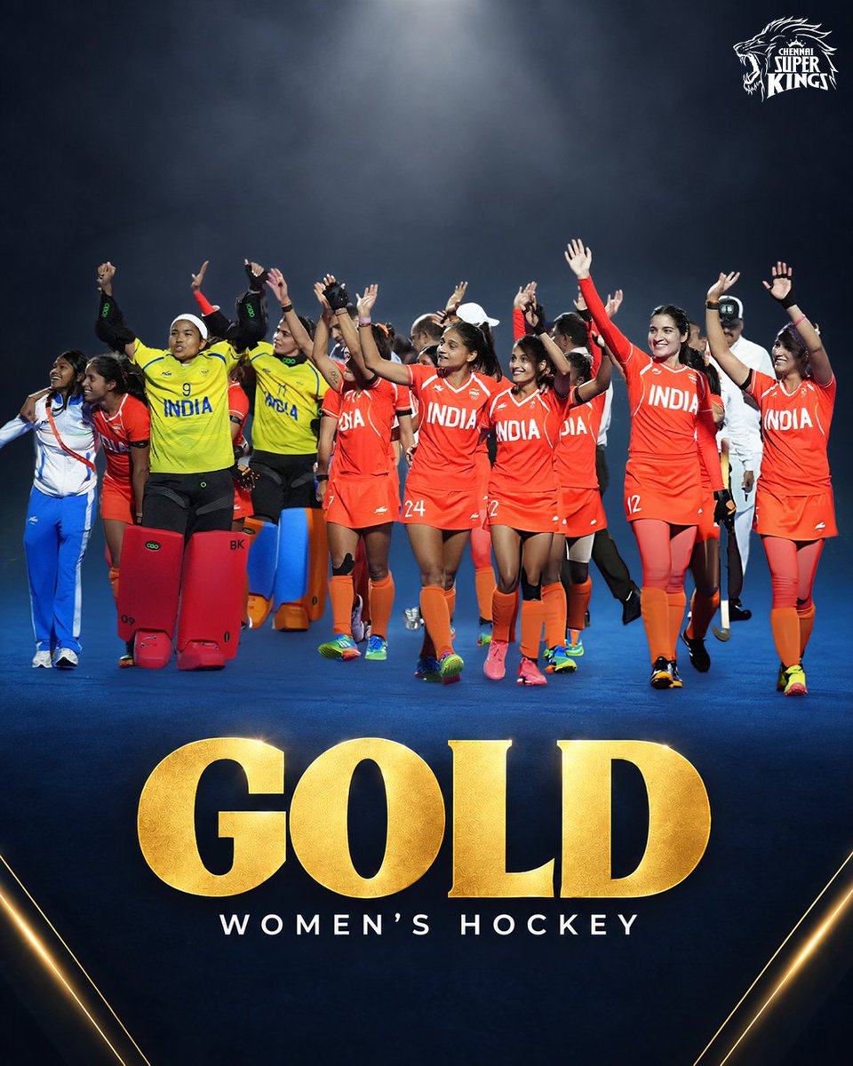ChennaiIPL's tweet photo. A golden day for India! 🏅✨

#WhistlePodu #AsianGames2026 https://t.co/9rXieXvF2G