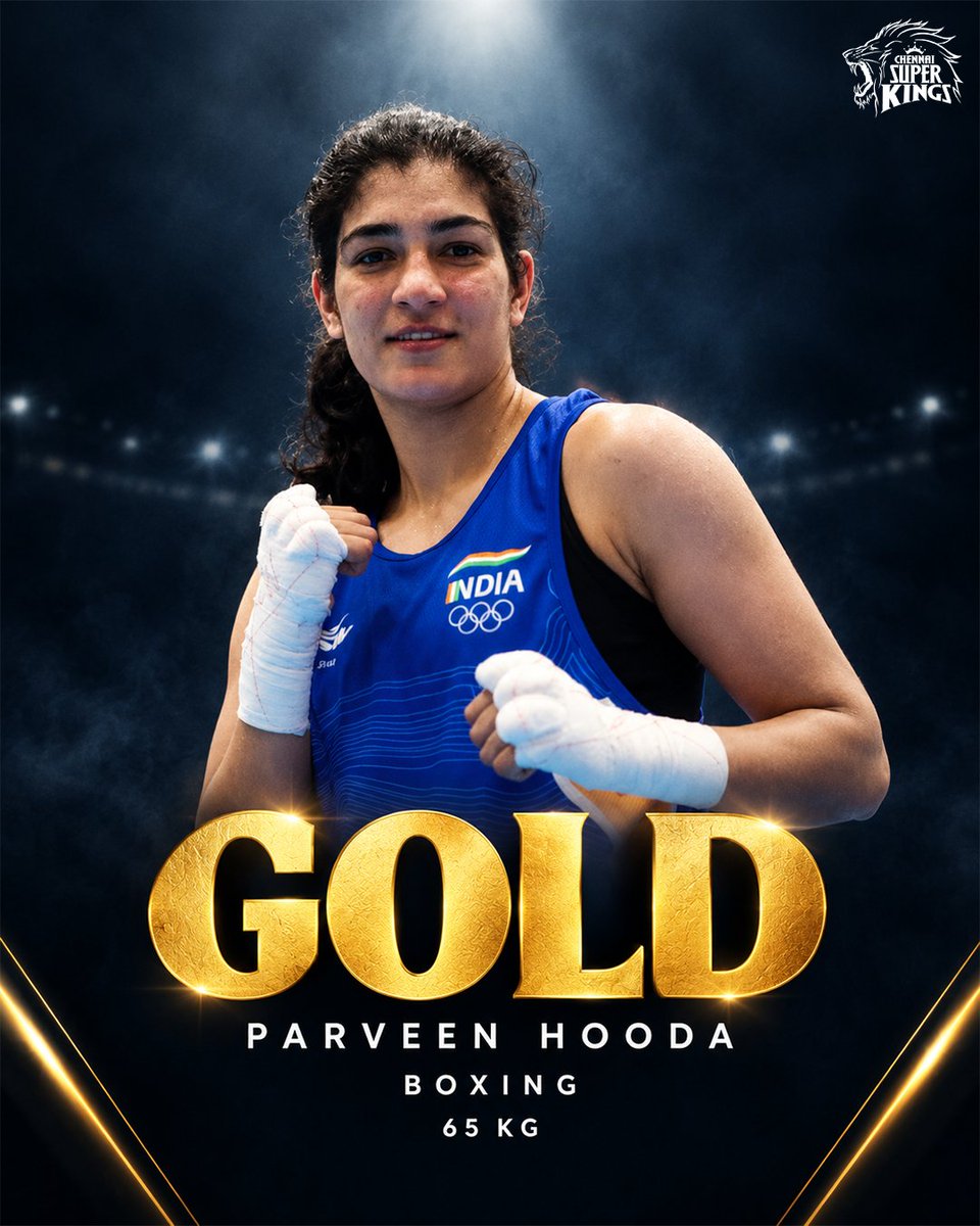 ChennaiIPL's tweet photo. A golden day for India! 🏅✨

#WhistlePodu #AsianGames2026 https://t.co/9rXieXvF2G