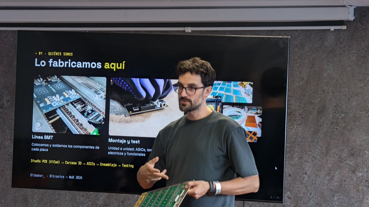 BitronicsStore's tweet photo. En Madrid en @Wo_Bitcoin , aprendiendo y compartiendo en el taller de minería junto a @cashtohash @N21PoW . ⚡⛏️

Un placer estar rodeados de gente construyendo y empujando el ecosistema Bitcoin desde dentro.

#Bitcoin #Mining #BitcoinMining #Madrid https://t.co/0HFYHnUcrR