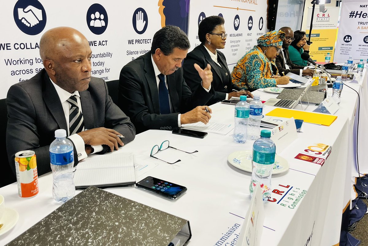 SAHRCommission's tweet photo. #GBVF | @CRL_Commission Chairperson and Chairperson of the National Joint Inquiry on GBVF, Mrs Thoko Mkhwanazi-Xiluva, officially closes the 5-Day Inquiry looking into criminal justice system in relation to GBVF cases in the country @CGE_ZA #EndGBVF https://t.co/ArM819wQFw