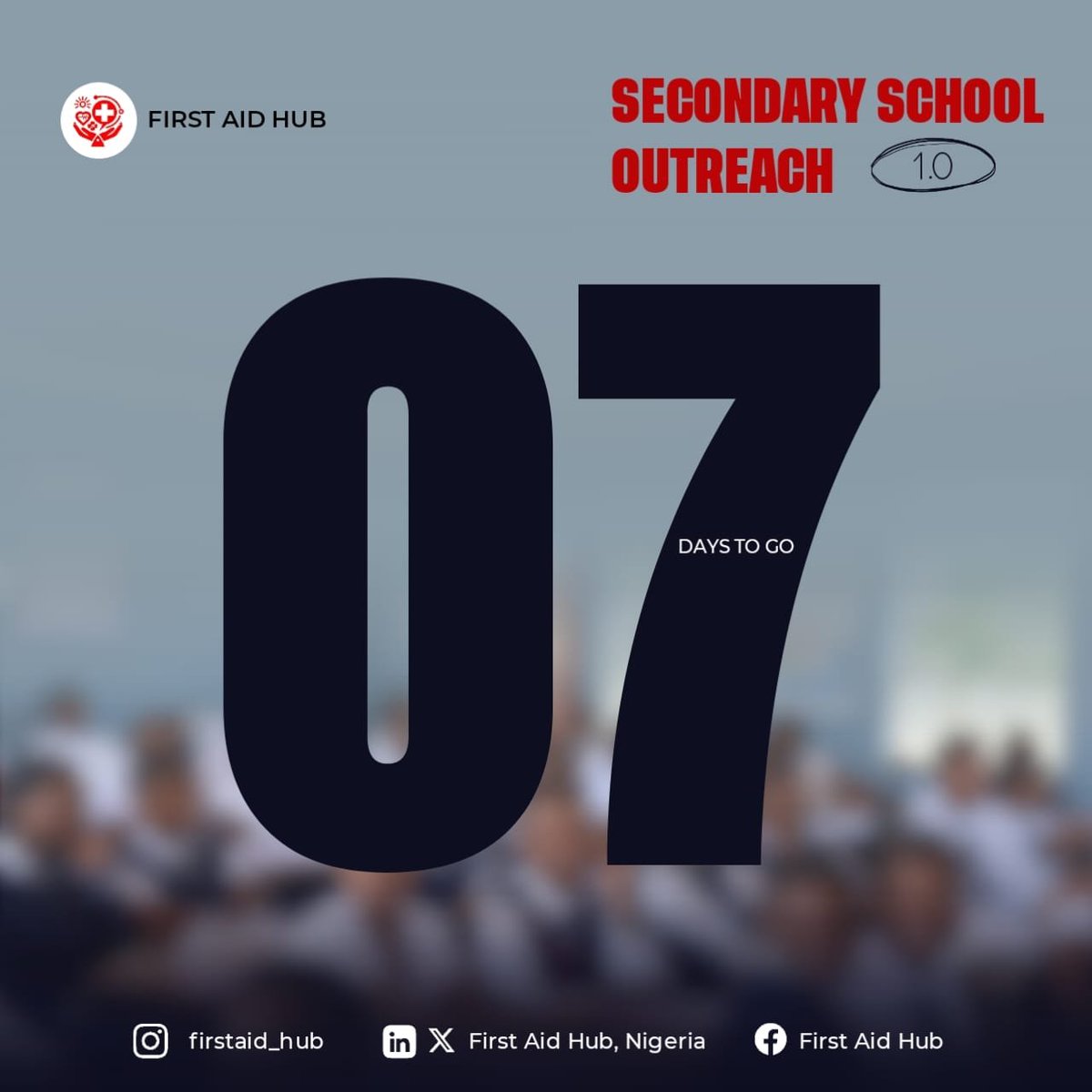 firstaid_hub's tweet photo. 🚨❤️🩹 ONE WEEK TO GO! ⏳🎉
The countdown is officially on! 🥳 In just 7 days, First Aid Hub will be reaching out to secondary school students to spread first aid awareness and promote safety. 🩹🏫
The excitement is here!🔥
#FirstAidHub #SecondarySchoolOutreach #7DaysToGo https://t.co/0yVE43IHrW