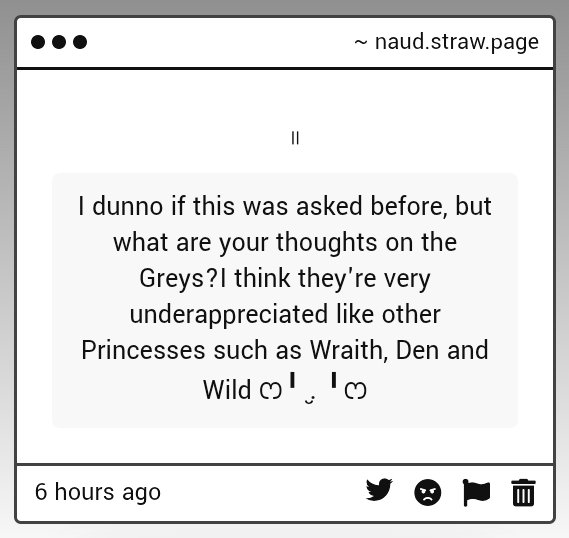 cestmare's tweet photo. while  im personally not interested in them myself i can see why other people are.  ive seen people say before that they prefered drowned grey in favour of cage when you forget to take prisoner's head with you and honestly to some extent  i agree. despite her reclusiveness in https://t.co/sMtoZjrkII