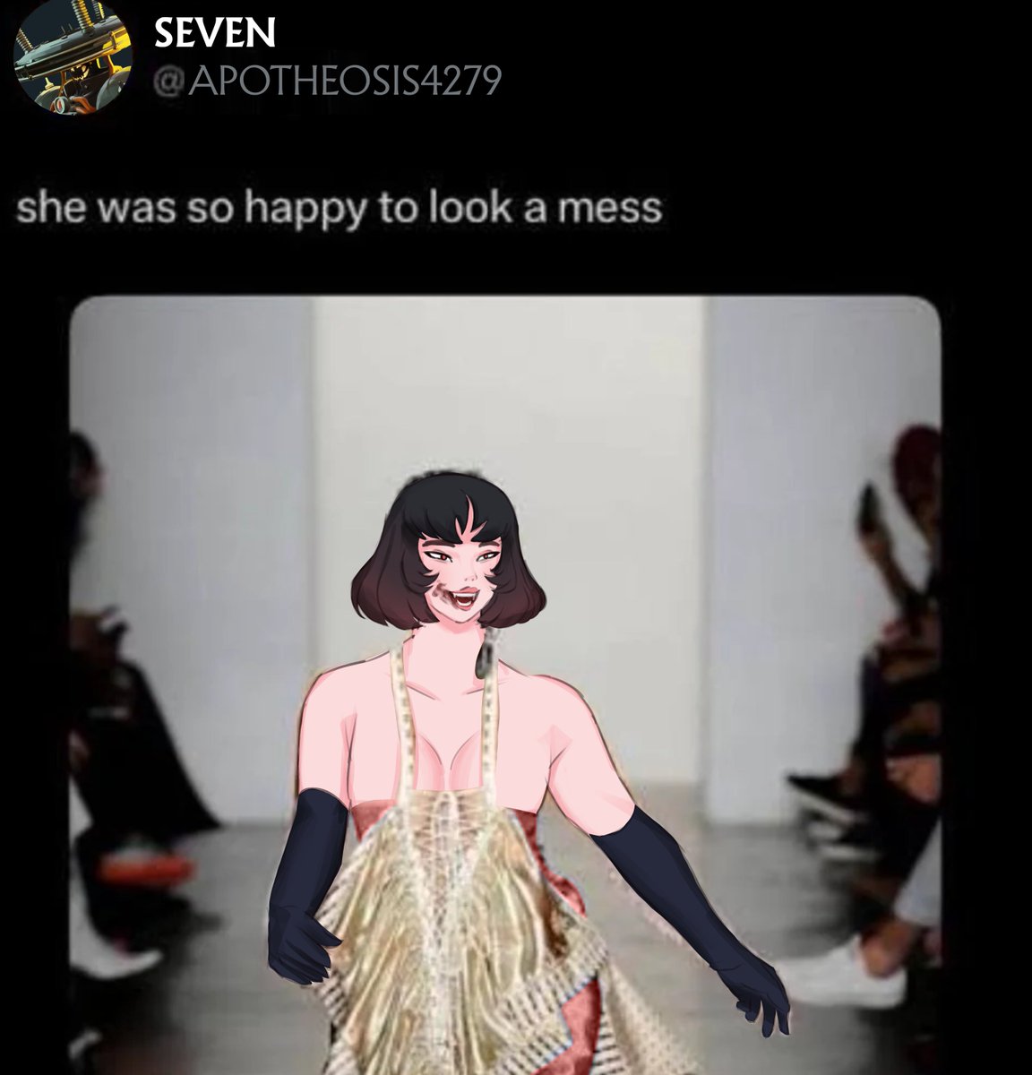 Wavy667_'s tweet photo. What could've possibly happened on fashion week
#Deadlock https://t.co/hoxJuE4W6V