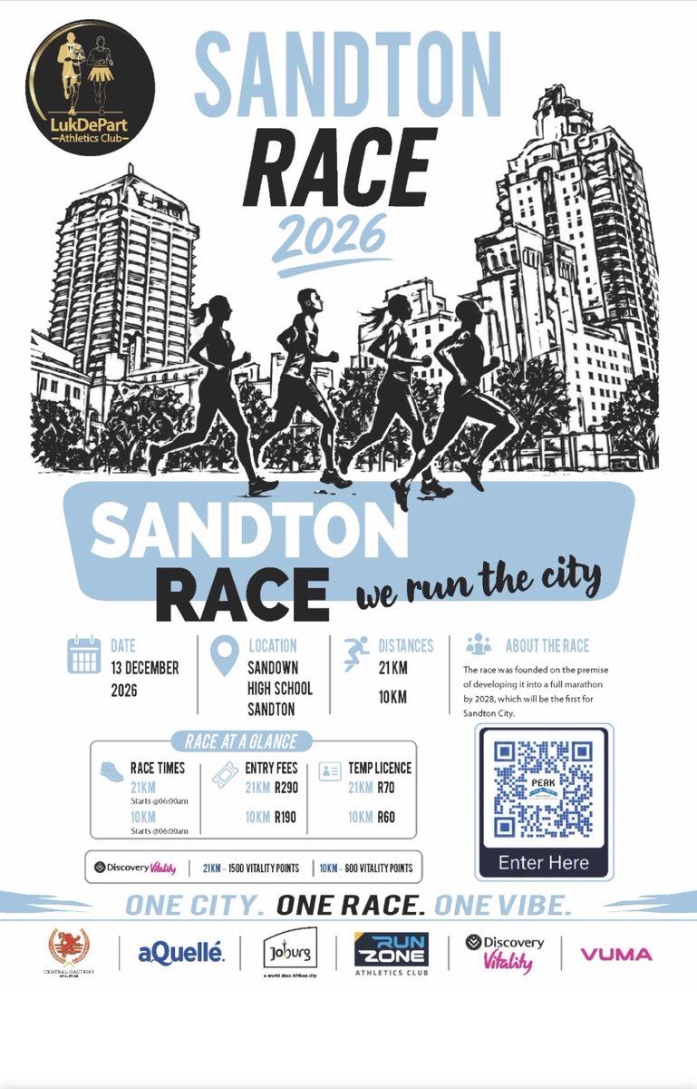 MrTrapnlos's tweet photo. Sandton is where we run the city! 🏙️🔥

🎟️ When you register, use my ambassador code:

⭐ MRLESIBA ⭐

Your support means a lot to me, so register, lace up and let’s hit the streets of Sandton together! 👟🔥

21KM. 10KM. One City. One Race. One Vibe.

See you on the start line! https://t.co/f9c9nty8qS