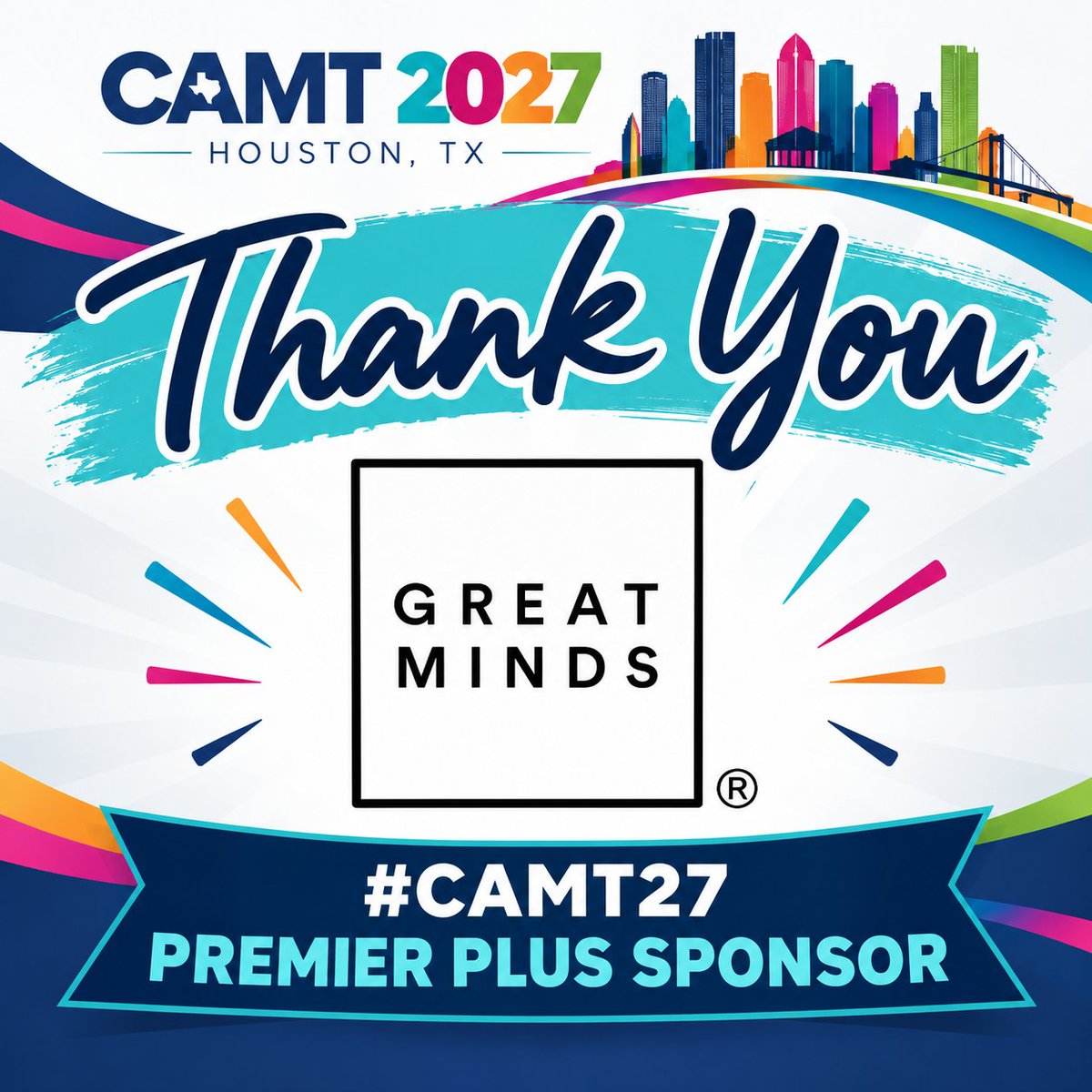 CAMT_TX's tweet photo. Our sponsors help keep attendee cost down.  Please give a Texas-sized thank you to GREAT MINDS; they will sponsor #CAMT27 at the highest level again this year! https://t.co/HVCoVboxH8