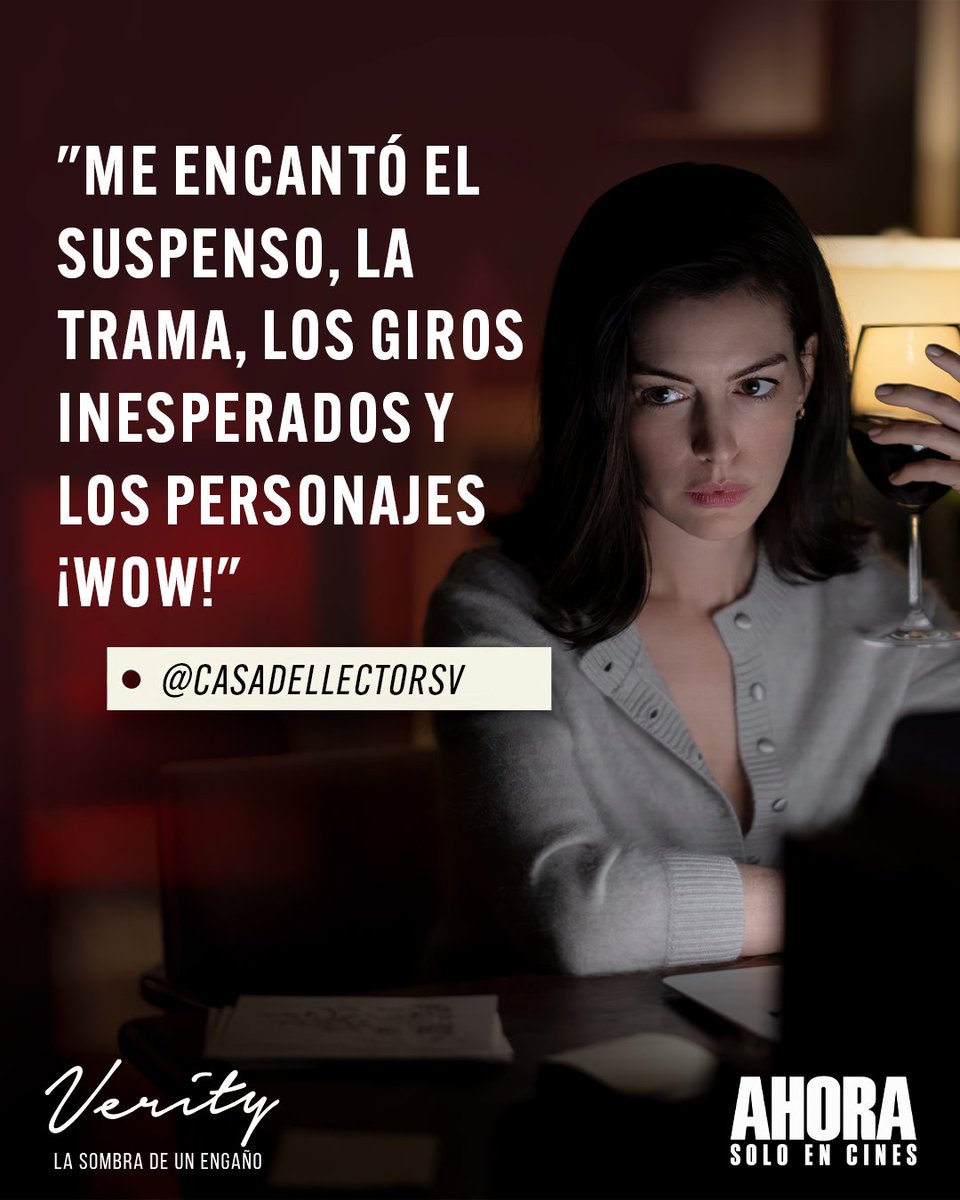 SonyPicturesCAM's tweet photo. Si quieres una historia nada predecible, #VerityLaSombraDeUnEngaño espera por ti en cines🧐🍿.

¡Compra entradas en https://t.co/0RiRIOd8AH ! https://t.co/ZTuMmFGANg