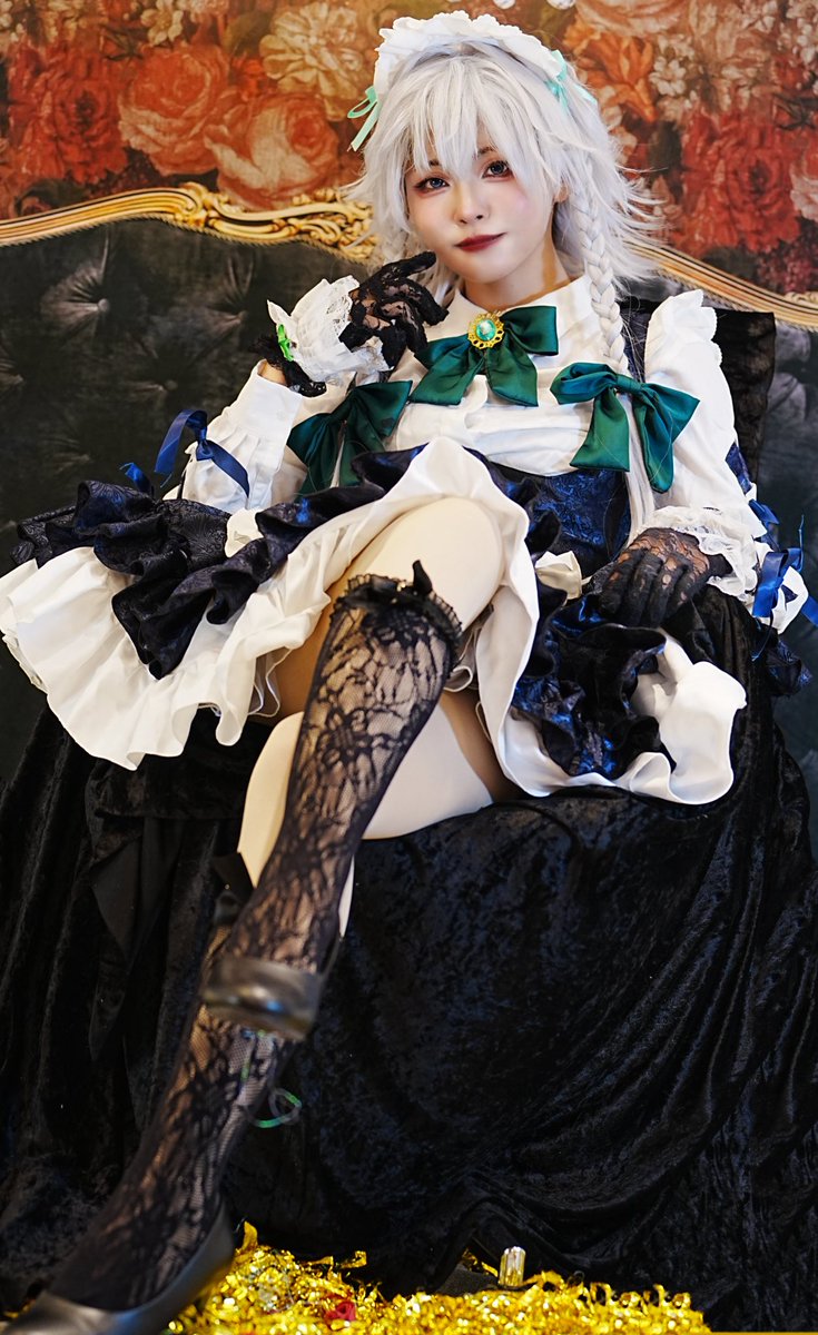 ____10181111n's tweet photo. ⚠︎︎Cosplay⚠︎︎
東方Project/十六夜咲夜

📸:猫蟹丸(@nekokanimaru )さん
 #CatCrabPhoto 
 #ザンヒル氷上コス2026夏 https://t.co/pukropKqcS