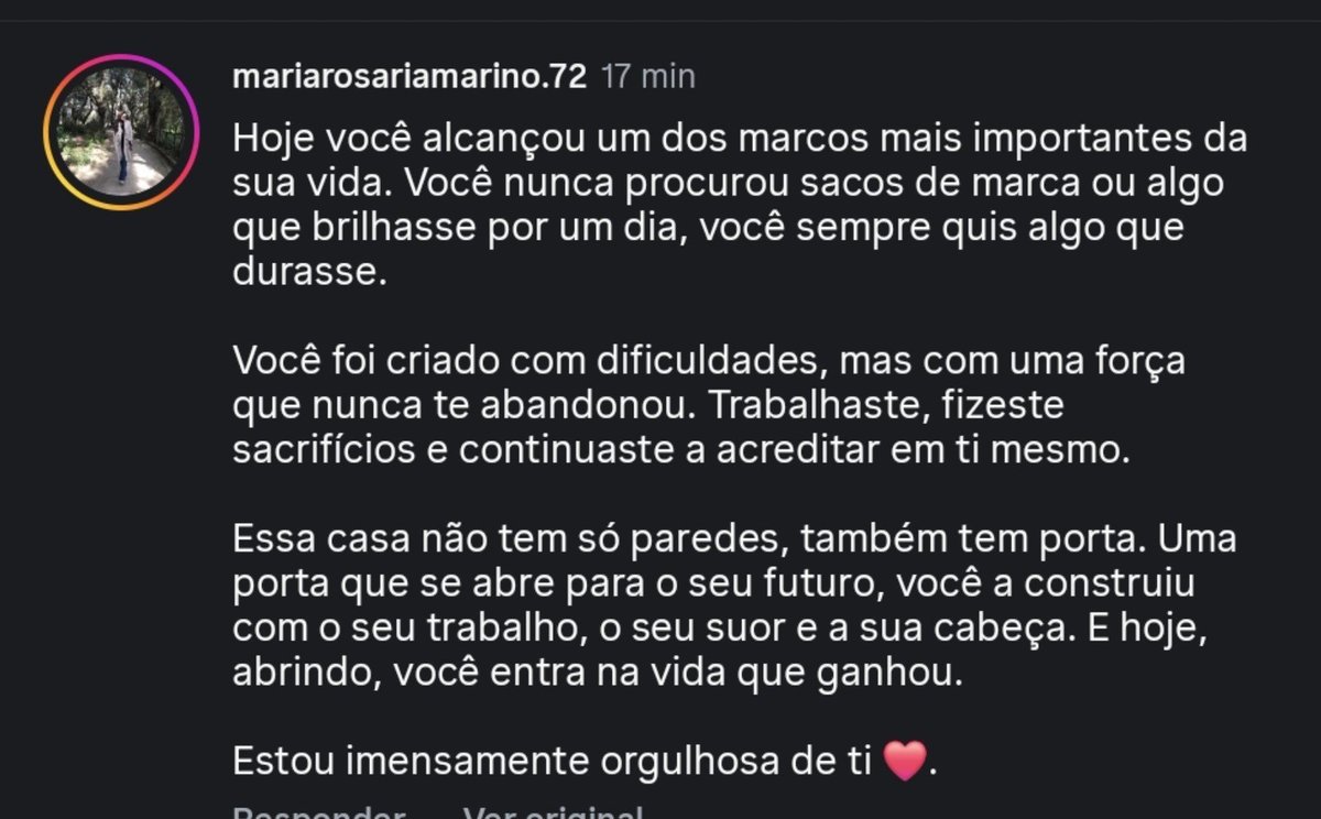 nanaleall's tweet photo. Família 🥺🏡
O textinho da mamma 😭❤️🙏
#zeudiners https://t.co/O5hzuSxtXl
