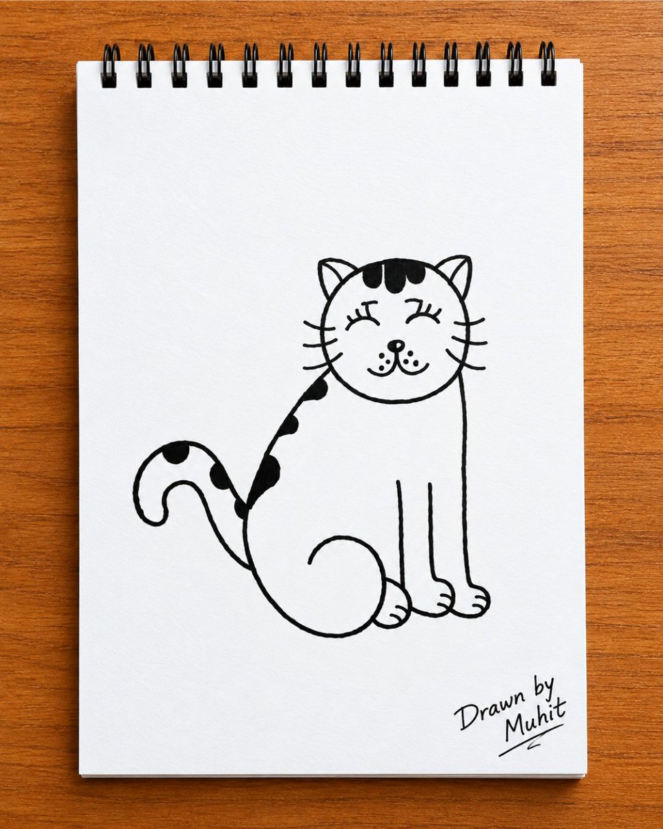 DrawWithMuhit's tweet photo. Can you turn the numbers 6 and 1 into a cute cat?

🐱✏️✨ Young artist Muhit 👨‍🎨 did just that! A fun and creative drawing idea that shows how simple numbers can become art.

#DrawWithMuhit #NumberArt #CatDrawing https://t.co/RwYysptlbK