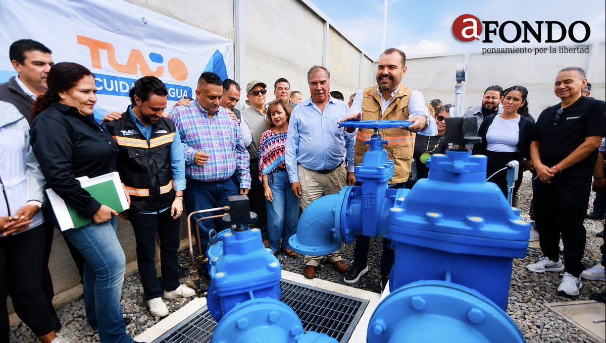 afondoJAL's tweet photo. El @GobTlajomulco acelera inversión en servicios: @GerardoQuirinoV entrega nuevo pozo de agua en #PuntoSur 
“Con una estrategia hídrica de 1,200 millones de pesos, el gobierno municipal busca mejorar el abasto; la nueva fuente producirá hasta 40 litros por segundo”.
https://t.co/o1786RU1lz
