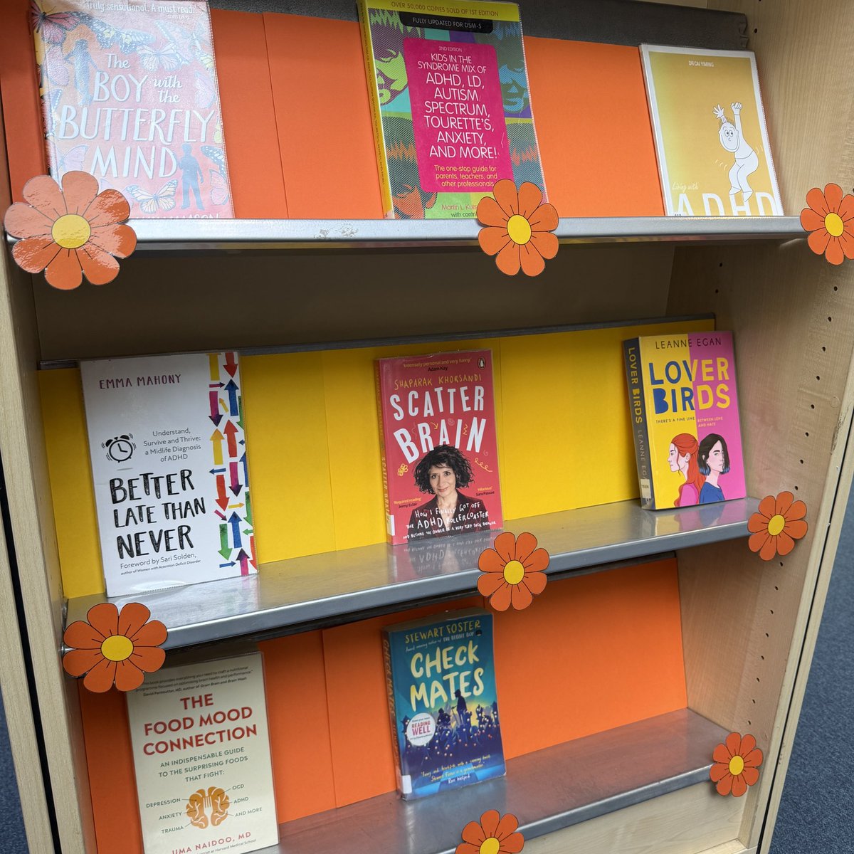 ElthamLibrary's tweet photo. We’re sharing resources for ADHD Awareness Month at #ElthamLibrary! We have a display of books available to borrow, highlighting the 2026 theme ‘The Many Faces of ADHD’. Educate and share factual information to support those living with ADHD. 📚 #LoveYourLibrary https://t.co/ZXwYQh1Zo3