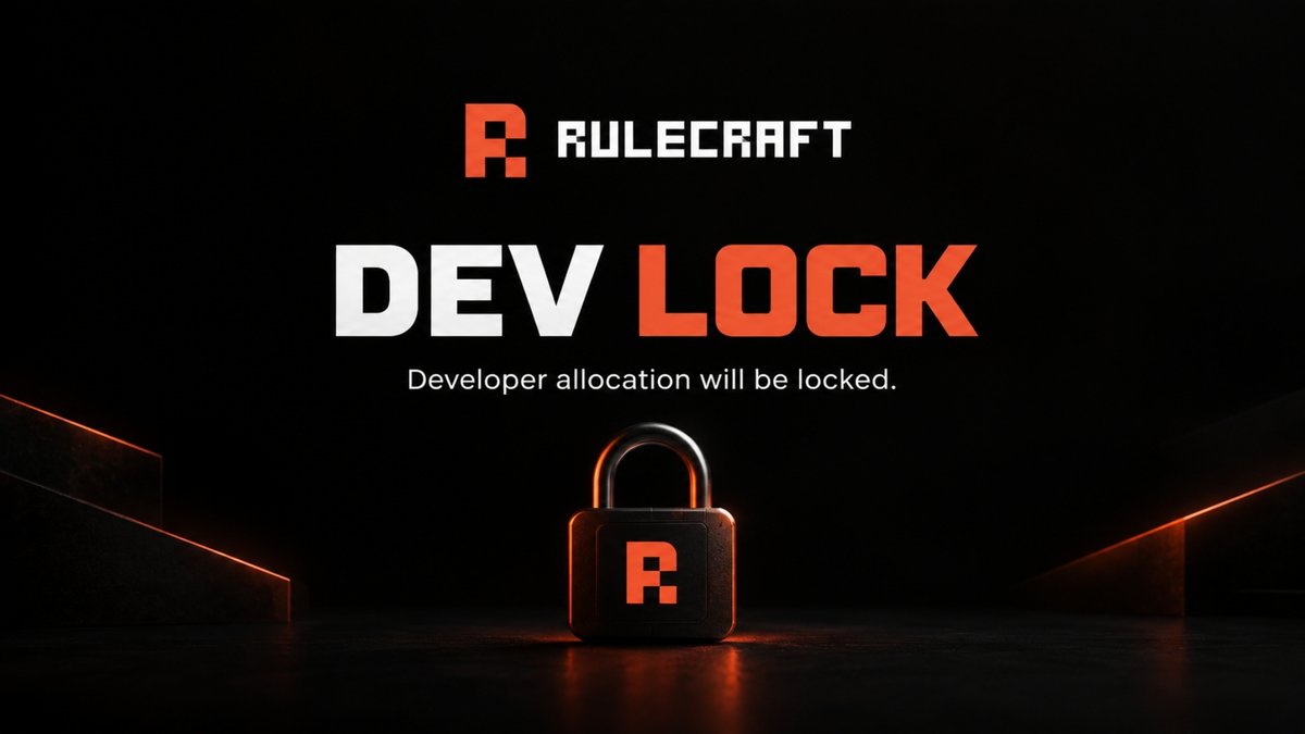 rulecraftfun's tweet photo. The dev is preparing to lock and burn tokens. Both steps are currently in preparation, with more updates to follow. https://t.co/a5JrqMxfvK